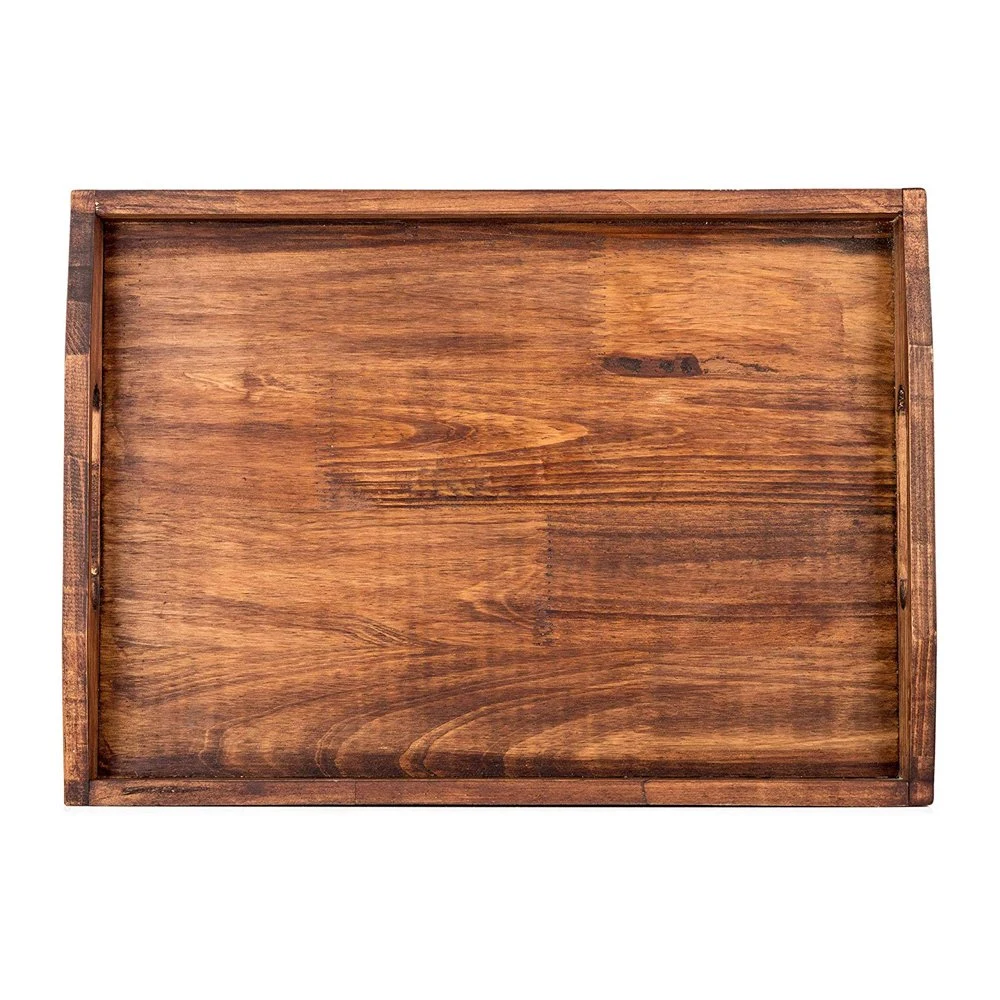 Rustic Wooden/Wood Serving Tray for Cakes/Coffee/Tea/Food/Breakfast