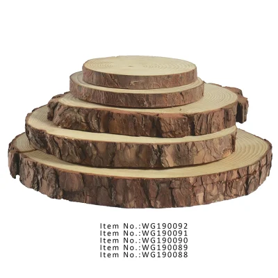 Fette di legno naturale non finito Fette di legno artigianali fai-da-te Ornamenti appesi